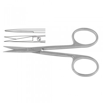 Iris Scissor Straight Stainless Steel, 11.5 cm - 4 1/2"